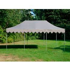 Snabbtält Depåtält Easy-up tält Eventtält Partytält FleXtents PRO Steel "Morocco" 4x6m Latte, inkl. 8 sidor