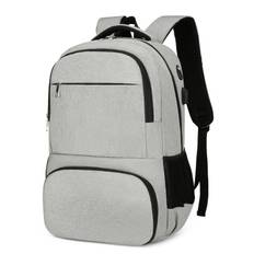 Lunchryggsäck, isolerad svalare ryggsäck Lunchbox för män kvinnor, 15,6 tum laptopryggsäck med grå
