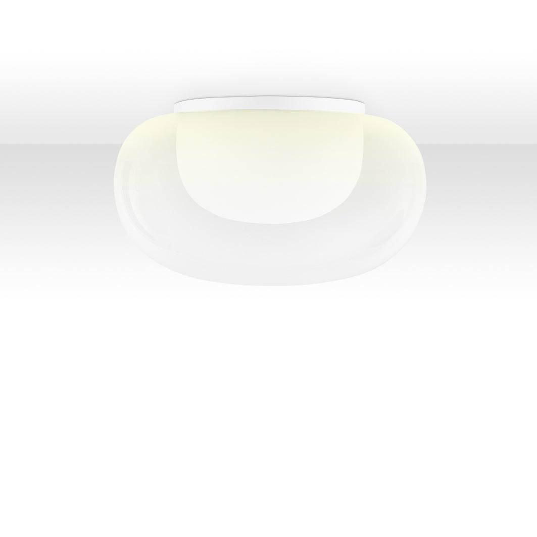 Mist Plafond - Taklampa (2 strl) | 3 färgval | Storlek: Mist 250 | Färg: Gul i diffuserad glasskärm | Dimmbar: Nej (Mist 250)