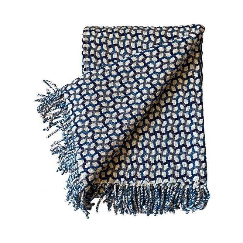 Gathering Plaid - Dark Grey, Petrol, Dark Blue - Burel.