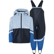 Didriksons Waterman Kids 12 Regnsæt Navy  Navy-80 cm Rain Marineblå  80 cm  Unisex