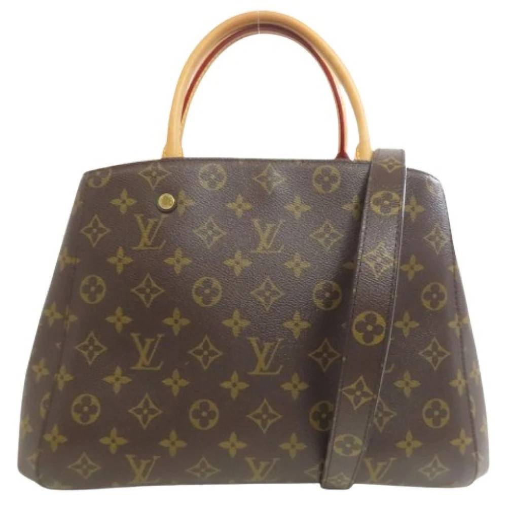 Louis Vuitton Vintage Pre-owned Monogram Håndtaske - Vintage - Dame - Brun - ONE SIZE - Uld