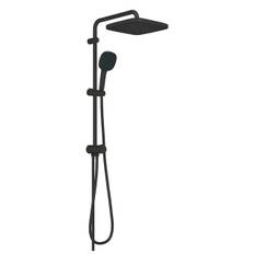 Duschsystem Grohe Vitalio Comfort 250 Cube Flex mit Umstellung, Wandmontage schwarz matt - 266982431