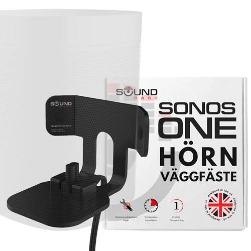 Sound Bass ONE Hörnväggfäste – Lågprofil, Svart, Enkelt (1 st)