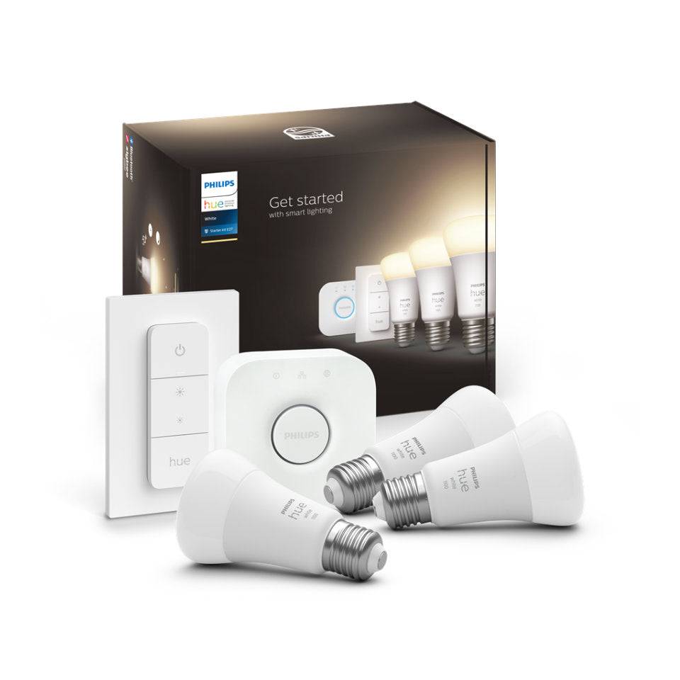 Philips Hue White Startsæt 3x E27-Pærer B-VARE
