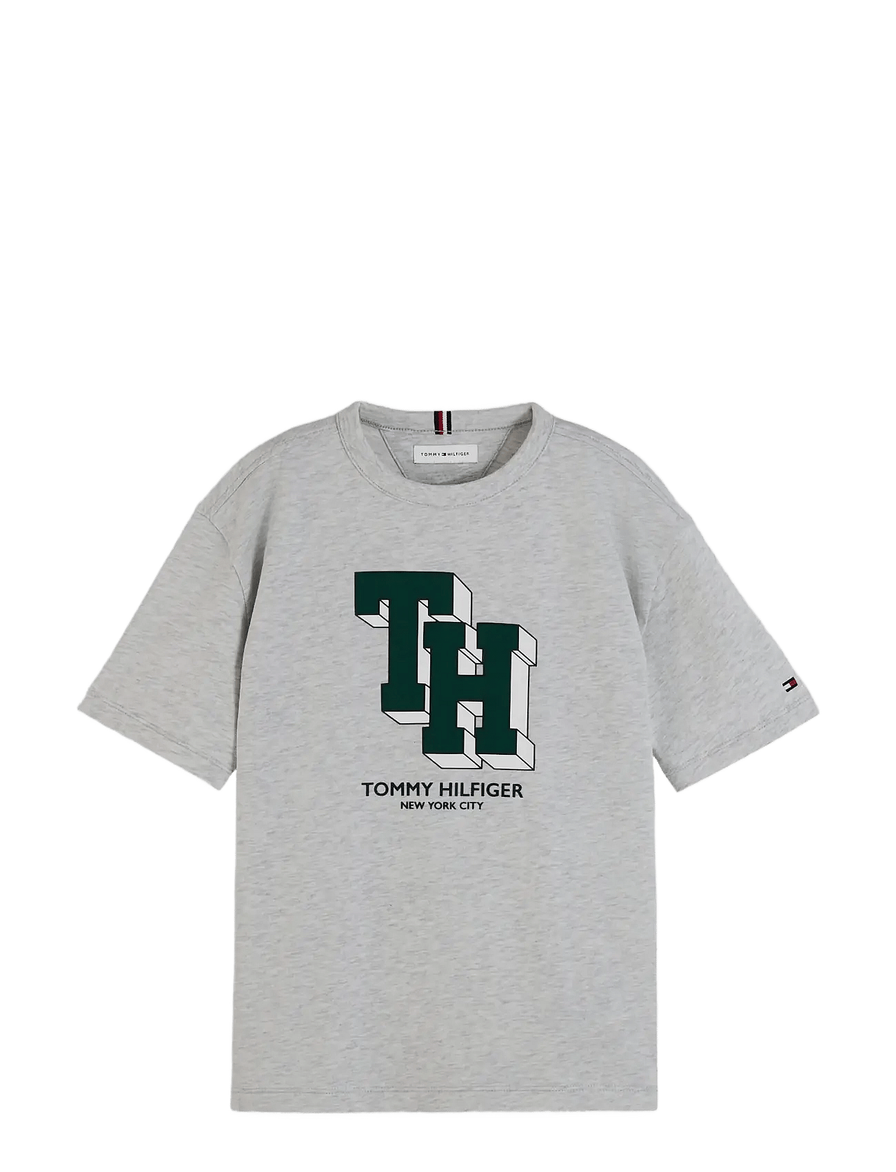 Tommy Hilfiger Th Logo Tee - Grey - 164