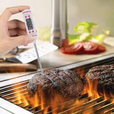 1 st. Elektronisk Mat Termometer Nål Formad Sond BBQ Bakning Temperatur Mått , Matlagning Olja Termometer För Kök - Vitt (En-Storlek)