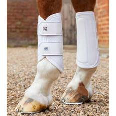 Premier Equine Carbon Air-Tech Double Locking Brushing Boots - MW, Hvid