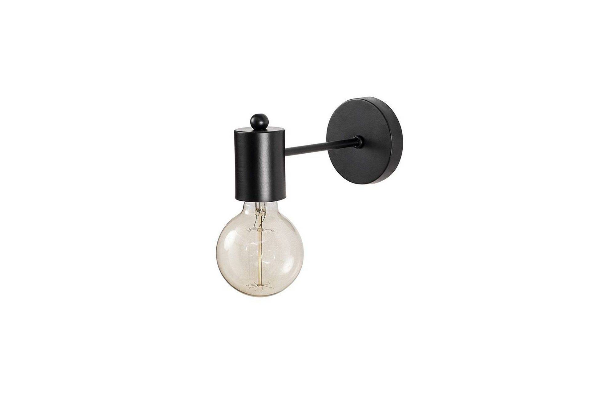Vägglampa Hexaia Svart - Svart Sänglampa vägg