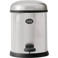 Vipp Vipp12 bin, Stainless Steel - Ø x H: 16.5 25 cm measur Pedalhinkar Från Magasin (Ø x H: 16.5 x 25 cm - Ø measur)