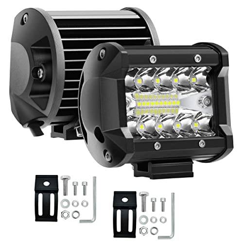 Willpower LED-arbet, 12 V, 24 V, 4", för bil, traktor