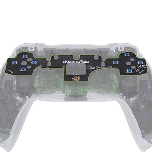eXtremeRate Face Clicky Kit V2 för ps5 Controller BDM-010 & BDM-020, Custom Taktil Dpad Action Buttons för ps5 Controller, Mouse Click Kit för ps5 Controller