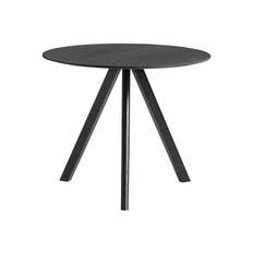 Copenhague Table CPH20 90 cm - Black Oak/Black Laminate