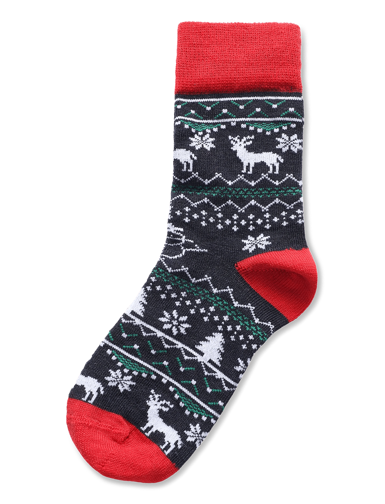 Alpacasocks&Co Winter Funny Kids Reindeer 1-Pack - Black - 34-36