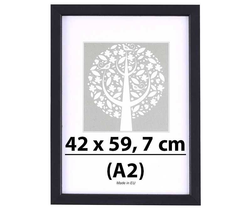 PINJO Ramme i SORT - 42x59,7 cm (A2)