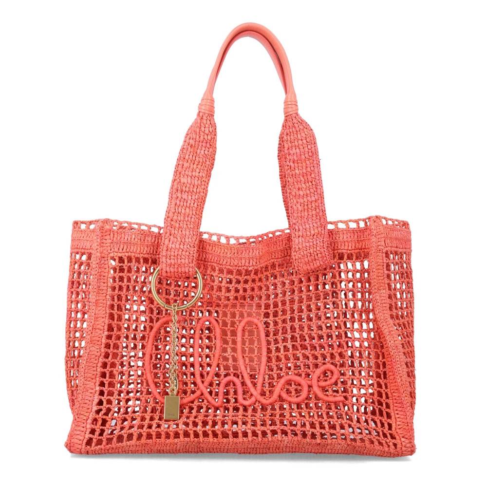 Chloé Summer Banana East-West Tote Bag - Tasker - Dame - Rød - ONE SIZE - Uld