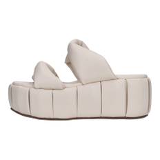 THEMOIRè, Sko, Dame, Beige, 39 EU, Uld, Med hælcreme