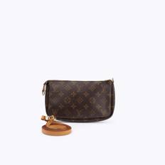 LOUIS VUITTON Monogram Pochette Accessoires - Brown