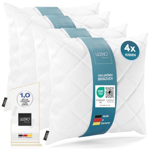 LILENO HOME 4er Set Kissenfüllung 50 x 50 cm - 95°C waschbares Innenkissen