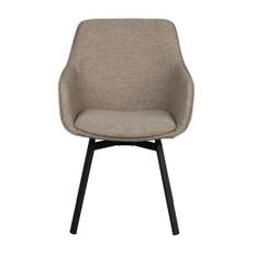 Karmstol Alison med snurr 2-pack, Mörkbeige