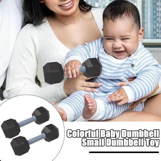 1 Par Barns Mini Hantlar Baby Träningshantlar Säkra Silikon Handvikter Hantelleksak för Barn Fitness Fysisk Utveckling rosa