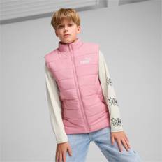 Puma ESS Padded Vest Youth, Pink, Size 4-5Y, Clothing - Mauved Out - 4-5Y