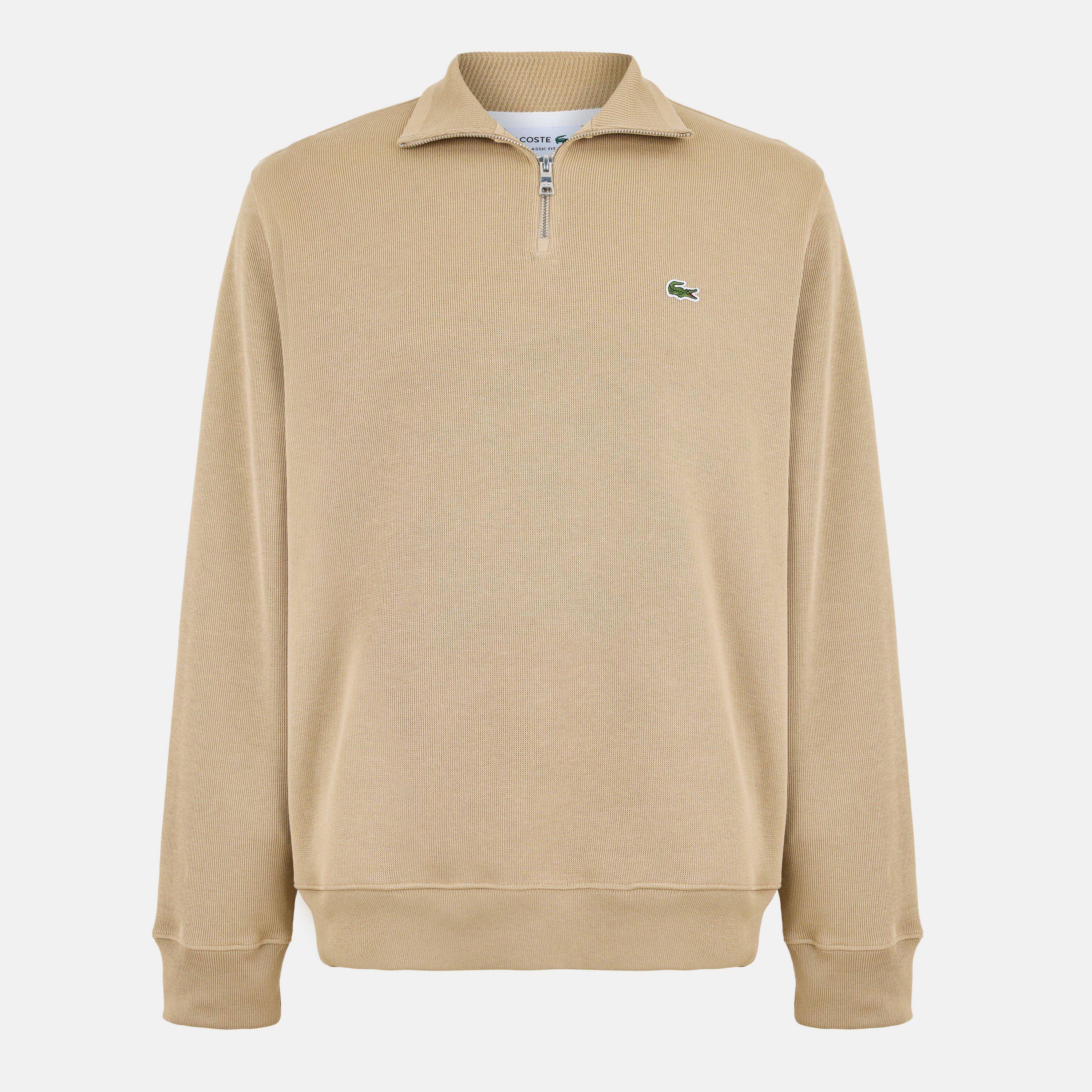 Lacoste Men's Quarter-Zip Fleece Top