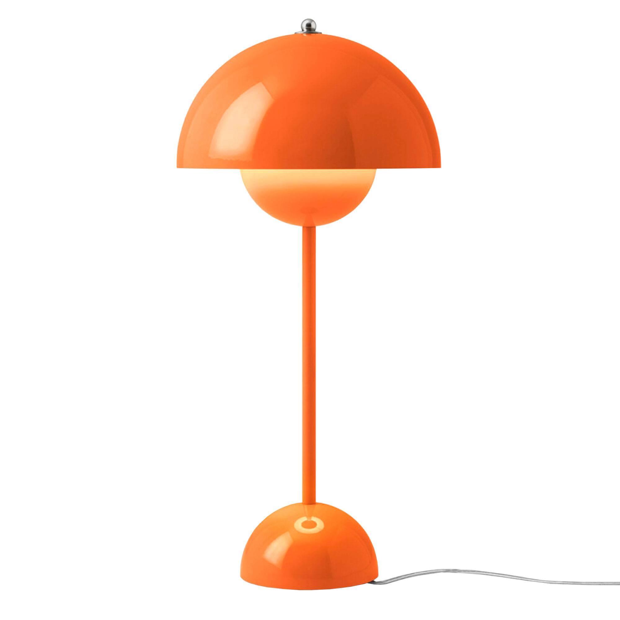 Flowerpot VP3 Bordlampe af Verner Panton Zesty Orange.