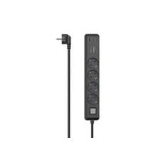 Hama Power Strip-uttag 4 uttag med jord - USB-A/USB-C - 1,4 m