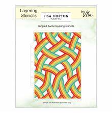 Lisa Horton Crafts Layering Stencils 5X7 - Tangled Twine