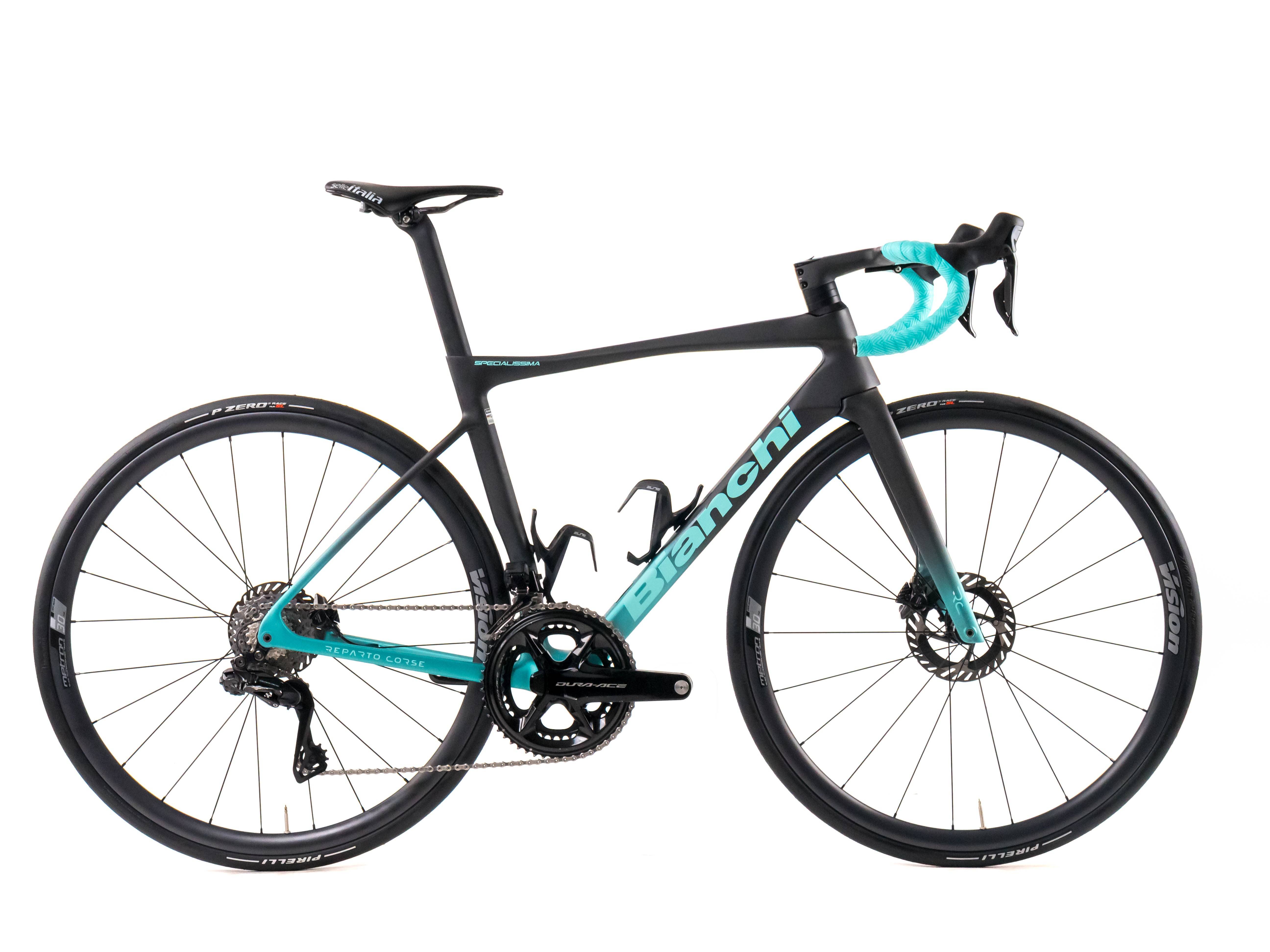 Bianchi Specialissima RC 2024 Team Arkéa - B&B Hotel size 53 Shimano Dura-Ace Di2 2x12sp - Bikeroom / 53 / Celeste-Black