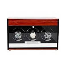 Watch Winder Watch Winders - Förvaringsfodral för klockor i trä Smart Watches Winder med LED-ljus Mekanisk klocka Automatisk shaker med åtkomstkontroll Klocka Winder Box Watch Winder Klockförvaring