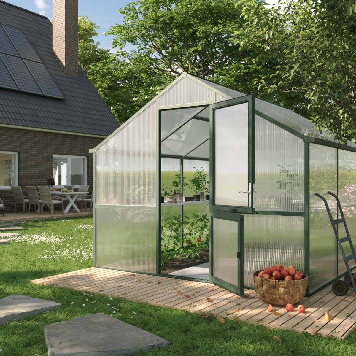 Drivhus - KGT Nelke III, Grangrøn - 9,59 m2
