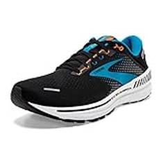 Brooks Adrenaline Gts 22 Loparskor unisex - vuxen, Svart blå orange, 45.5 EU