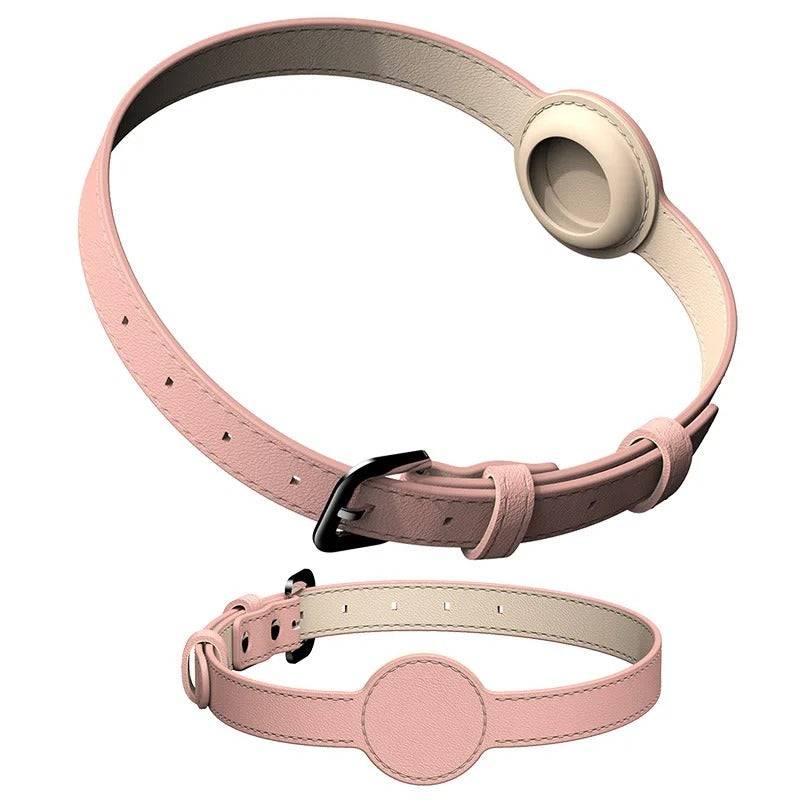 Edouard Collar – Lyxig Hundhalsband med Airtag - Rosa / XS