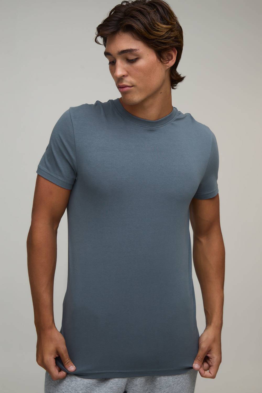 Essential Muscle Fit T-Shirt | Charcoal | Size Medium