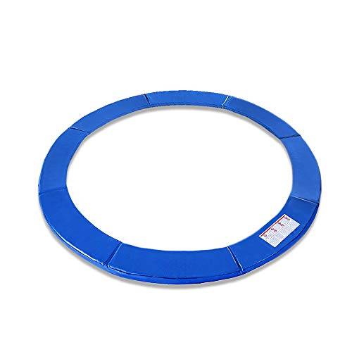 NAIZY Studsmatta 366 cm UV-skydd slitstark studsmatta inramning PVC PE studsmatta fjäderskydd tillbehör kantskydd studsmatta reservdelar, blå