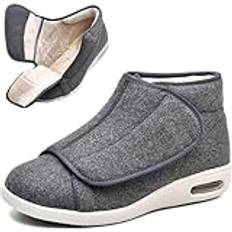 Vintervarma Tofflor med Memory Foam – Extra Bred Mjuka Skor för Svullna Fötter, Diabetes & Ödem, Unisex Stövlar för Inomhus & Utomhus
