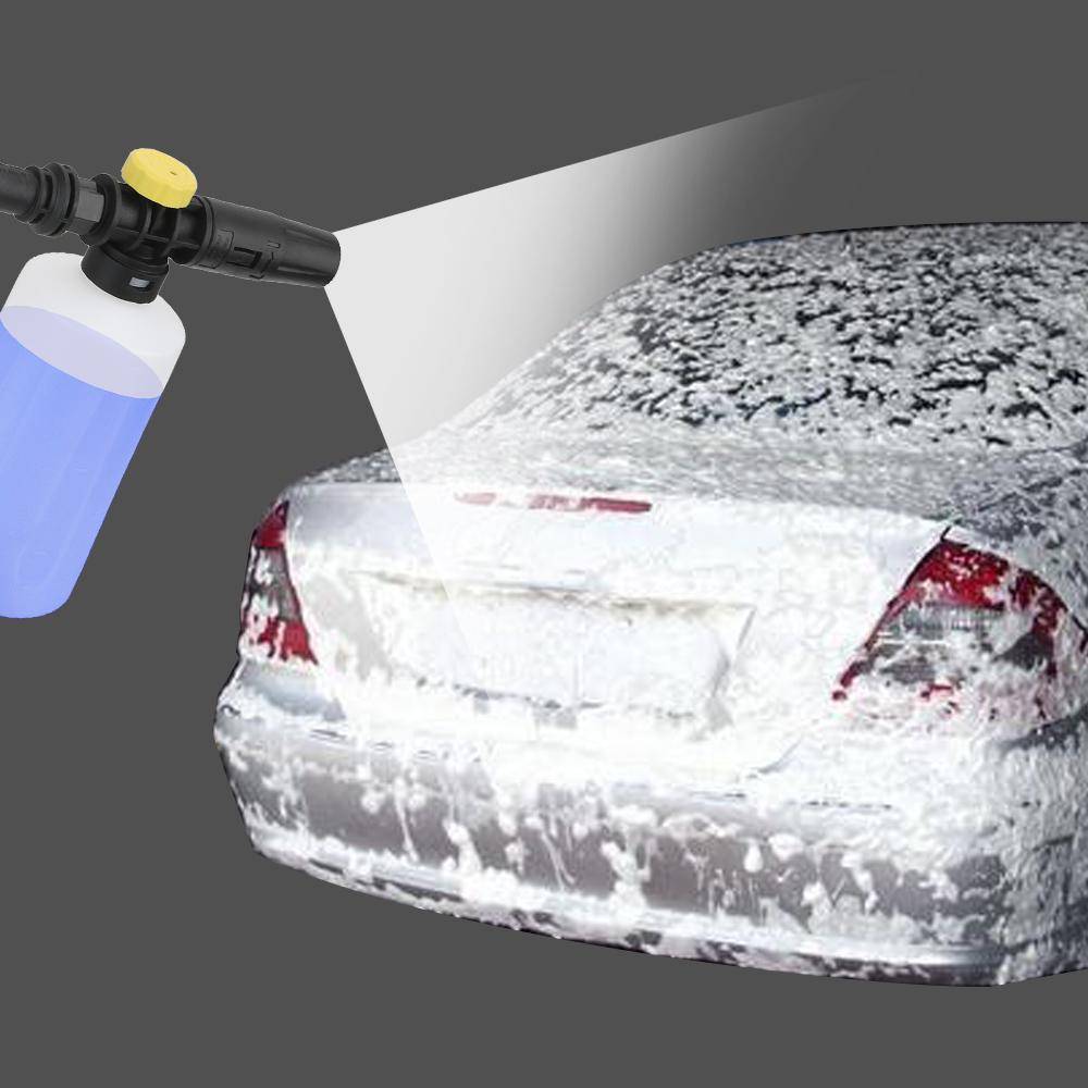 För Karcher K2 K3 K4 K5 K6 K7 Högtryckstvättar 750ML Bilsåpskumgenerator Justerbart Sprutmunstycke Snöskumslans