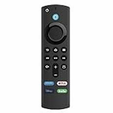 Shinekoo Fire Stick Remote, L5B83G 3:e generationens röstsökning röstfjärrkontroll ersättning för Fire TV-dongel (2:a gen, Lite, 4K), Fire TV (3:e gen) och Fire TV Cube (1:a generationen och senare)