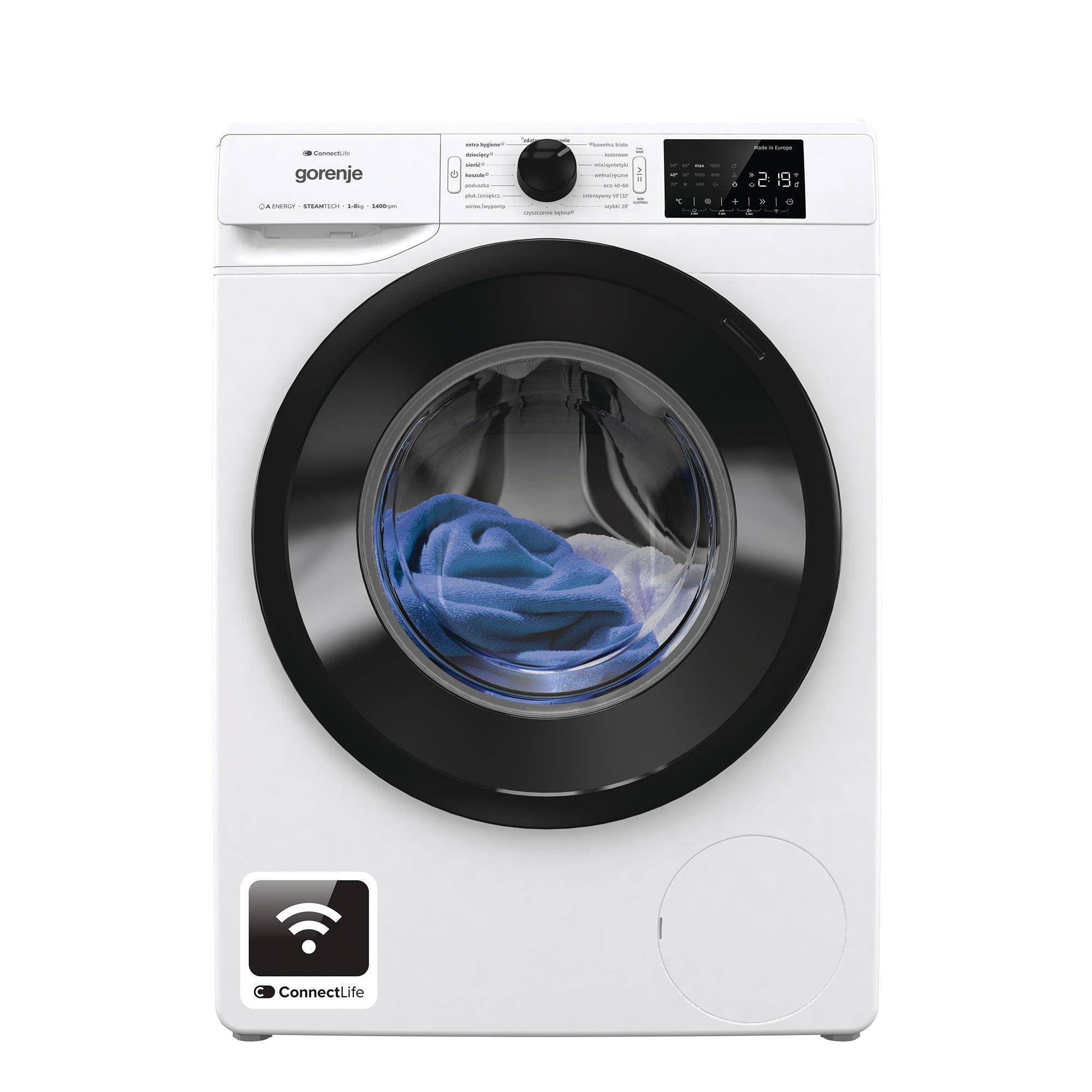 Vaskemaskine Gorenje WPNEI84A1DS WIFI.