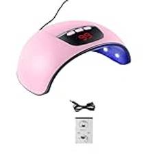 Corghd Nageltorkare LED-nagellampa UV- för att härda alla gelnagellack bärbar nageltork med USB-sladd rosa lätt att använda