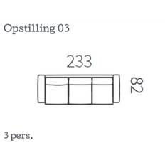 Kragelund Nabbe K 605 modulsofa (Opstilling 03 - 3 pers., Stofgruppe 4)