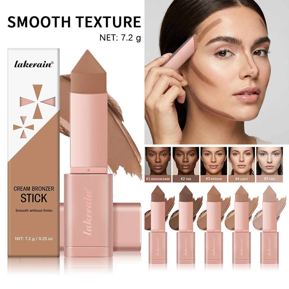 Cream Bronzer Stick and Contour Stick Bronzing Contouring Instant Highlights Dark Circles Face Contour Facial Foundation Makeup