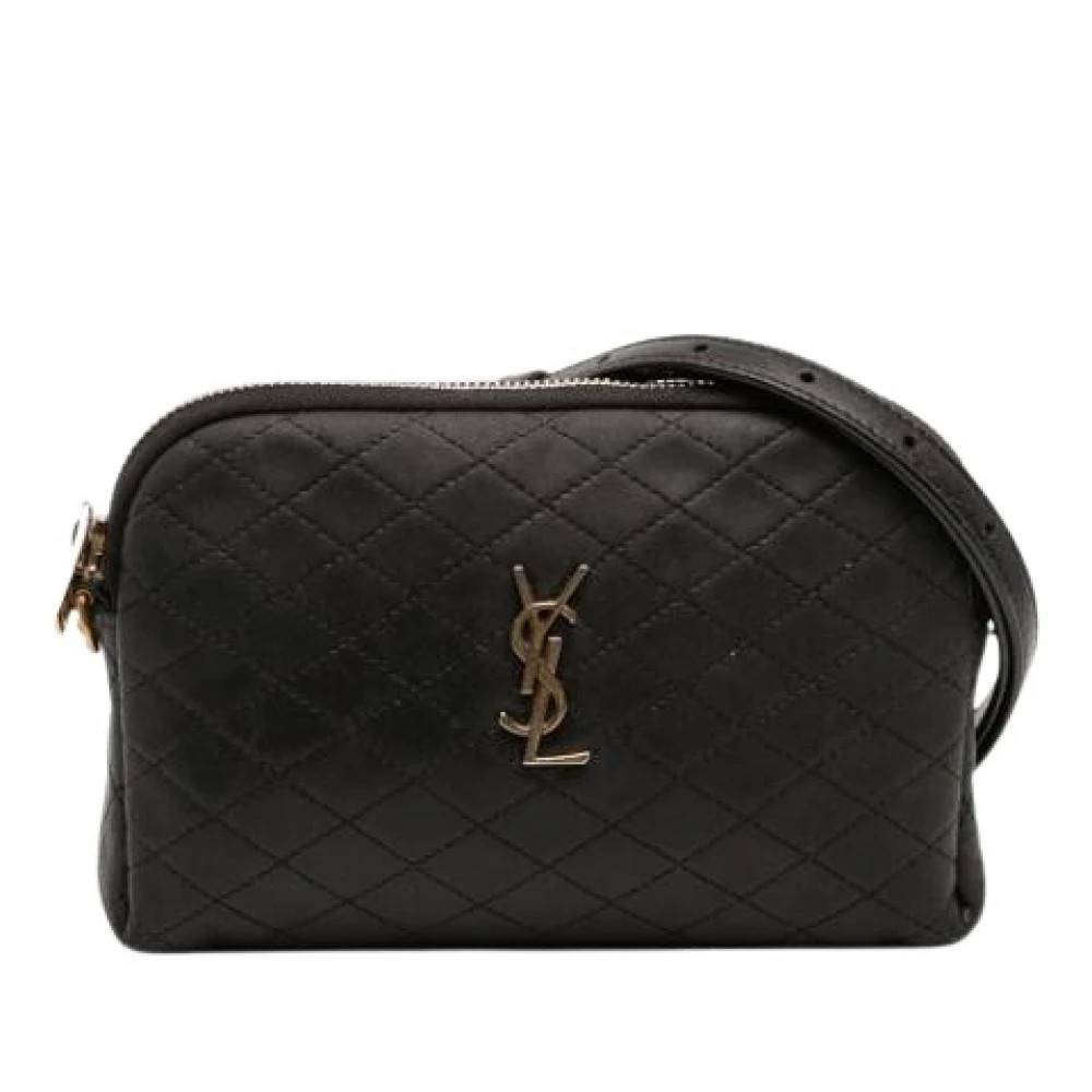 Yves Saint Laurent Vintage Pre-owned Gaby Skuldertaske - Vintage - Dame - Sort - ONE SIZE - Uld