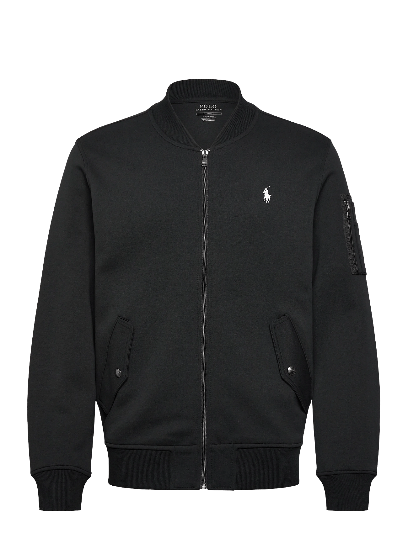Polo Ralph Lauren Double-Knit Flight Jacket - Black - M