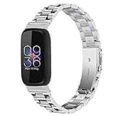 Chofit Klockarmband kompatibla med Fitbit Inspire 3, metallarmband i rostfritt stål, ersättningsarmband, business-stil, armband för Inspire 3