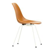 Vitra - Eames Fiberglass Chair DSX - 08 Ochre Dark - White - Spisebordsstole - Charles & Ray Eames