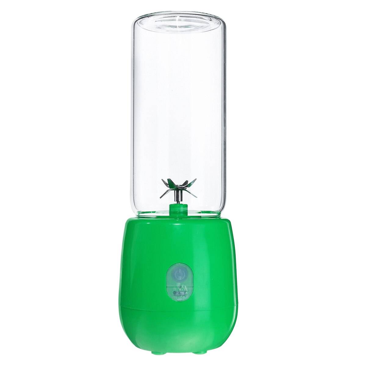 600ml effektiv usb uppladdningsbar portabel mixer mixer 4/6 blad juicepress juice citrus citron grönsak frukt smoothie pressare - 6 blad gröna