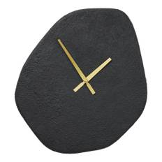 Vienna Vægur - Vægur, Organisk Form, Cement, Sort, Lydløs 38X45 Cm